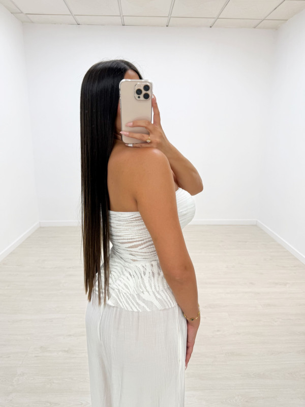 TOP CEBRA PALABRA DE HONOR BLANCO