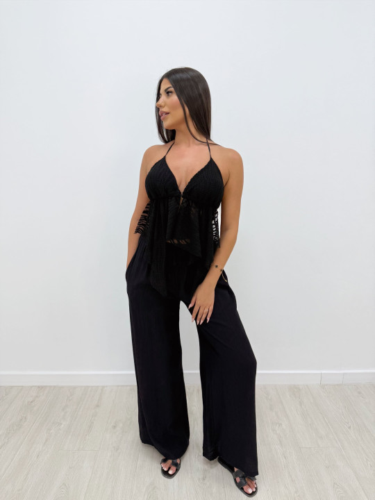 TOP CEBRA FLUIDO NEGRO