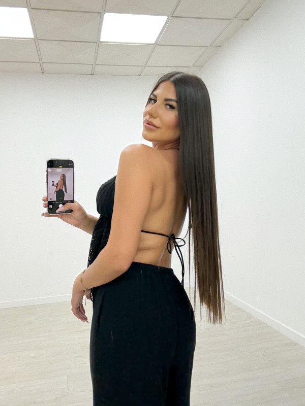 TOP CEBRA FLUIDO NEGRO