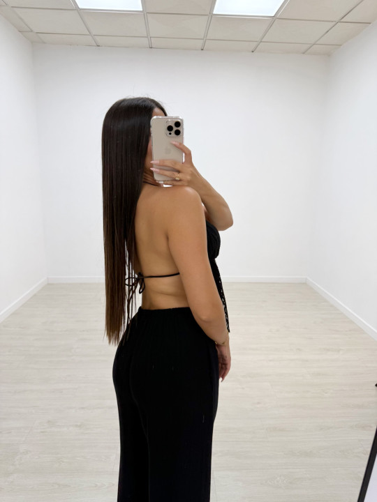 TOP CEBRA FLUIDO NEGRO