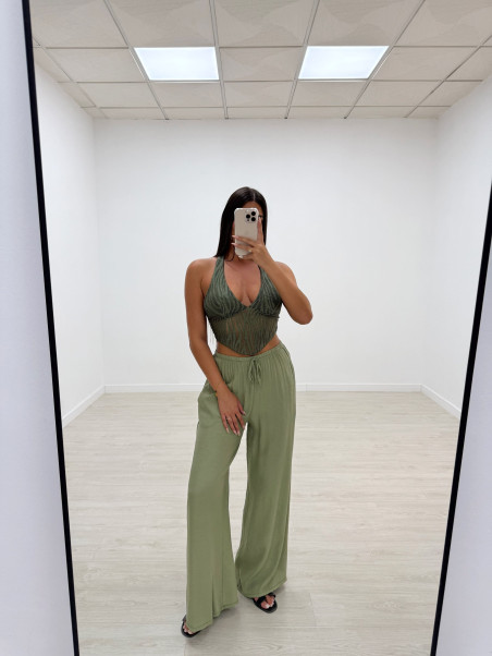 PANTALÓN BAMBU VERDE