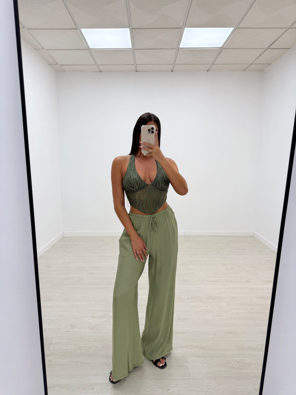 PANTALÓN BAMBU VERDE