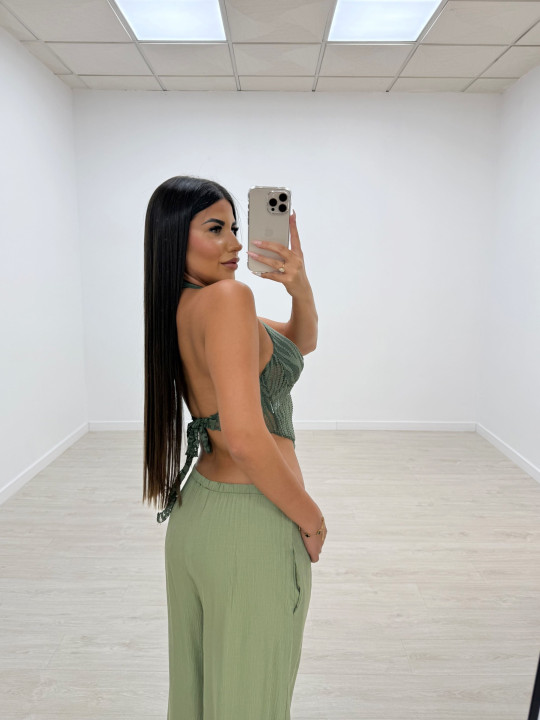 PANTALÓN BAMBU VERDE