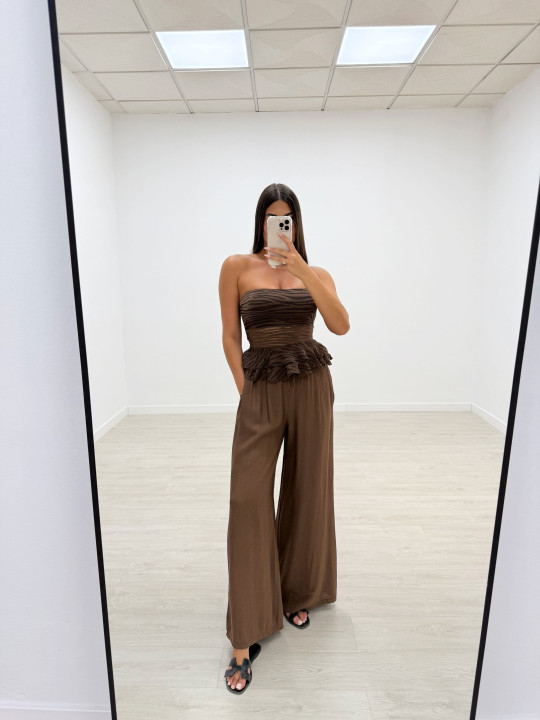 PANTALÓN BAMBU MARRÓN