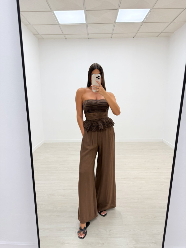 PANTALÓN BAMBU MARRÓN