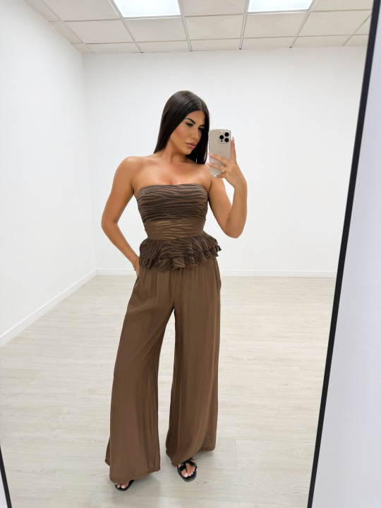 PANTALÓN BAMBU MARRÓN