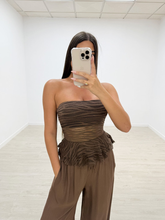 PANTALÓN BAMBU MARRÓN