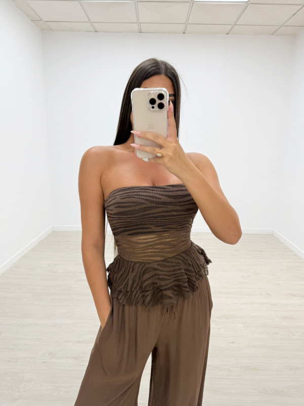 PANTALÓN BAMBU MARRÓN