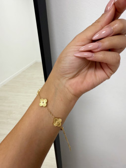 PULSERA VAN CLEEF DORADA