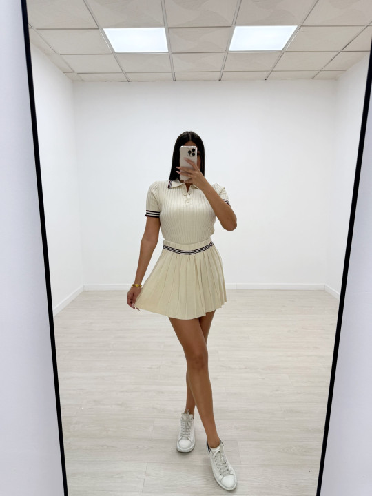 CONJUNTO PUNTO POLO BEIGE