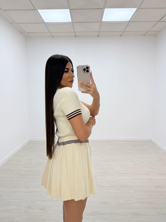 CONJUNTO PUNTO POLO BEIGE