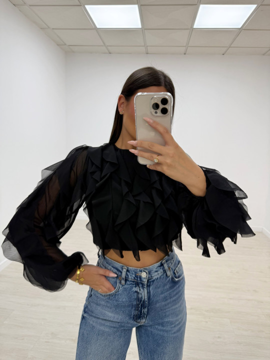 copy of CAMISA CROP VOLANTES NEGRA copy of CAMISA CROP VOLANTES NEGRA