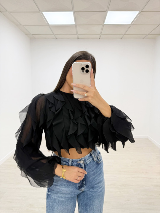 copy of CAMISA CROP VOLANTES NEGRA copy of CAMISA CROP VOLANTES NEGRA