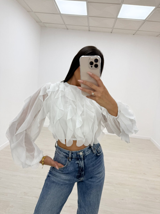 copy of CAMISA CROP VOLANTES BLANCA copy of CAMISA CROP VOLANTES BLANCA