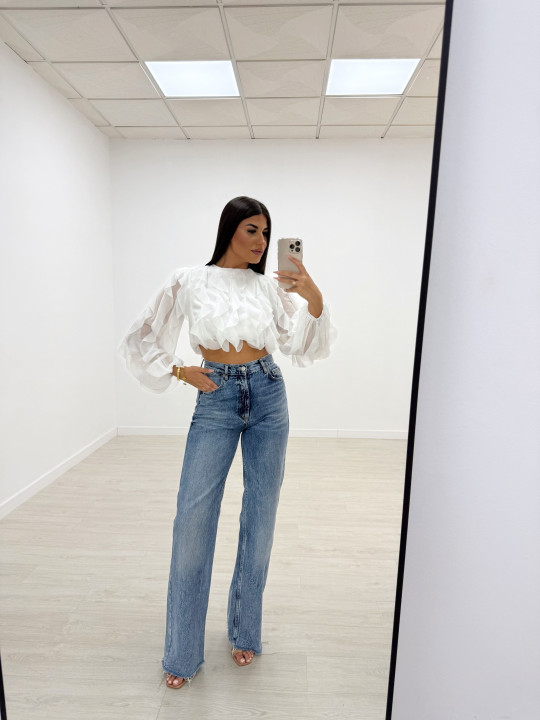 copy of CAMISA CROP VOLANTES BLANCA copy of CAMISA CROP VOLANTES BLANCA