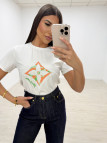 CAMISETA LV MONOGRAM BLANCA