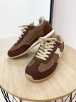 ZAPATILLA COMBINADA MARRÓN-BEIGE ZAPATILLA COMBINADA MARRÓN-BEIGE