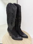 BOTAS COWBOY COMBINADAS NEGRAS BOTAS COWBOY COMBINADAS NEGRAS