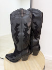 BOTAS COWBOY COMBINADAS NEGRAS BOTAS COWBOY COMBINADAS NEGRAS