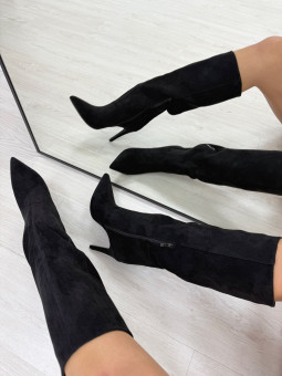BOTAS TACÓN ANTE NEGRAS