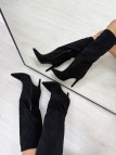 BOTAS TACÓN ANTE NEGRAS BOTAS TACÓN ANTE NEGRAS