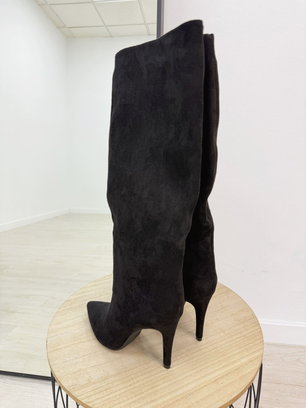 BOTAS TACÓN ANTE NEGRAS