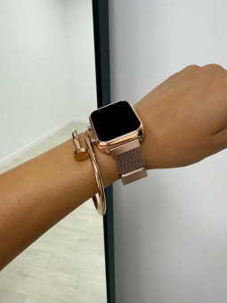 copy of RELOJ DIGITAL CUADRADO ORO ROSADO