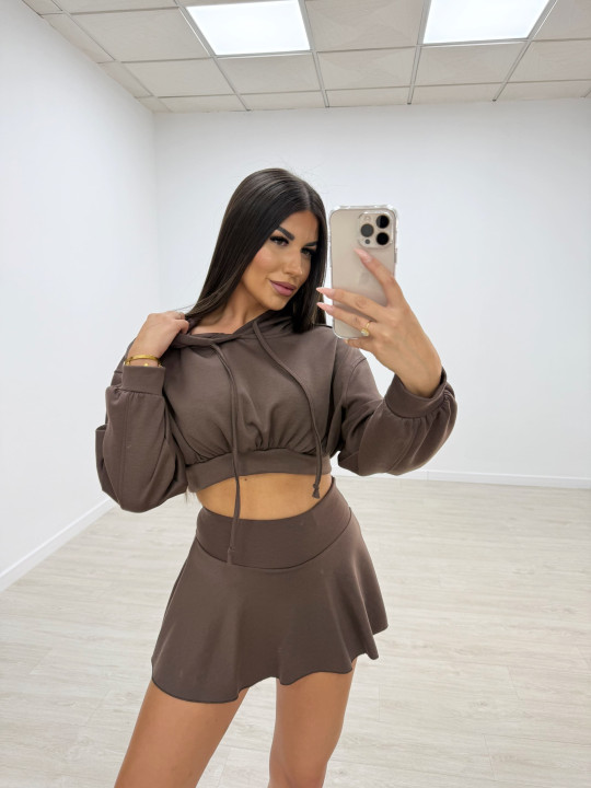 copy of CONJUNTO ARANTXA FALDA MARRÓN