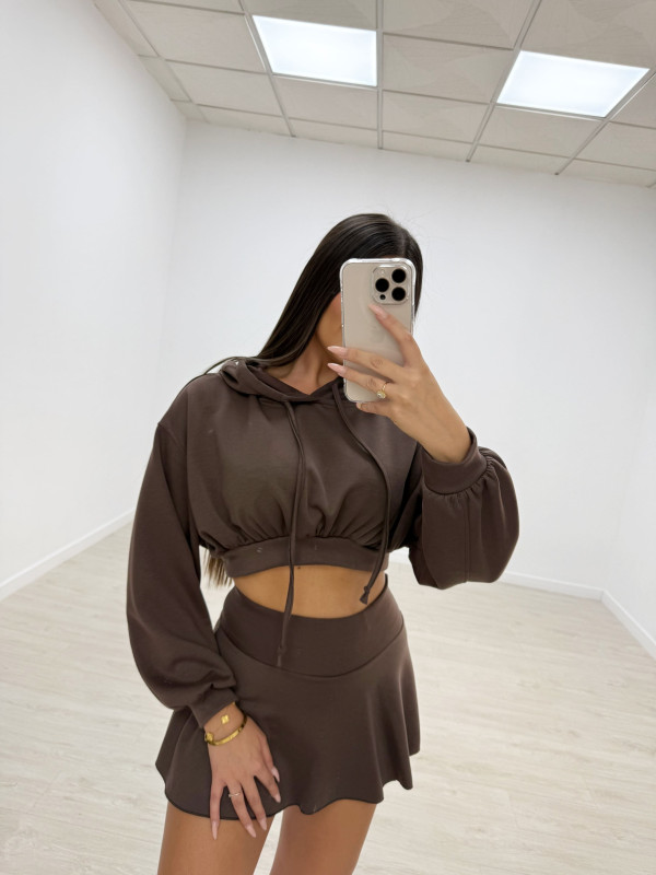 copy of CONJUNTO ARANTXA FALDA MARRÓN