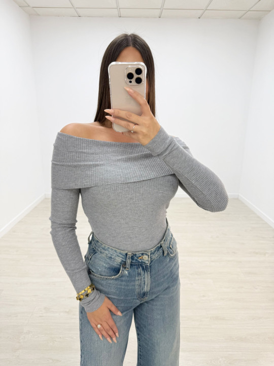 JERSEY BARDOT GRIS JERSEY BARDOT GRIS