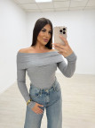JERSEY BARDOT GRIS JERSEY BARDOT GRIS