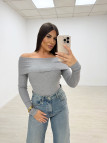 JERSEY BARDOT GRIS JERSEY BARDOT GRIS