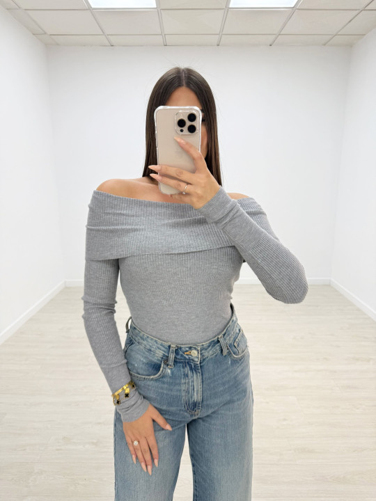 JERSEY BARDOT GRIS JERSEY BARDOT GRIS