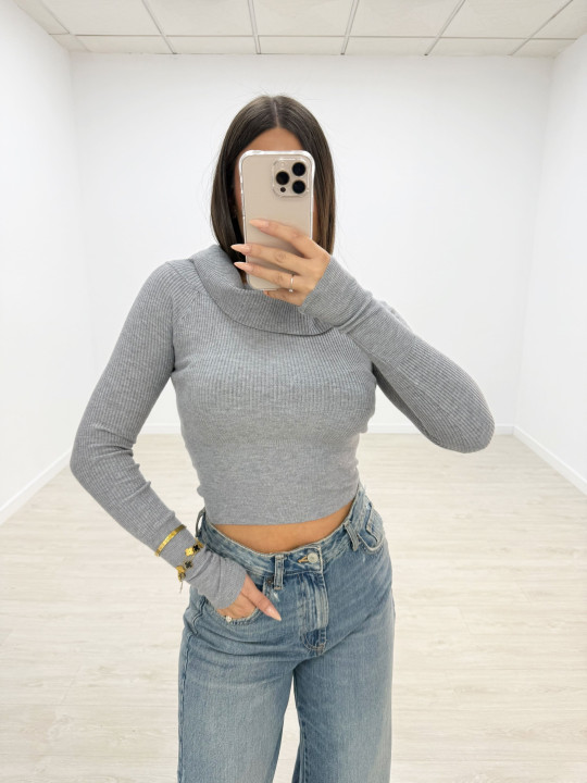 JERSEY BARDOT GRIS JERSEY BARDOT GRIS