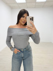 JERSEY BARDOT GRIS JERSEY BARDOT GRIS