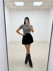 FALDA MINI PUNTO NEGRA