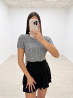 FALDA MINI PUNTO NEGRA