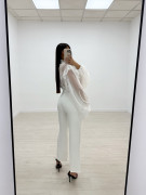 PANTALÓN EXCLUSIVO DE VESTIR BLANCO ROTO