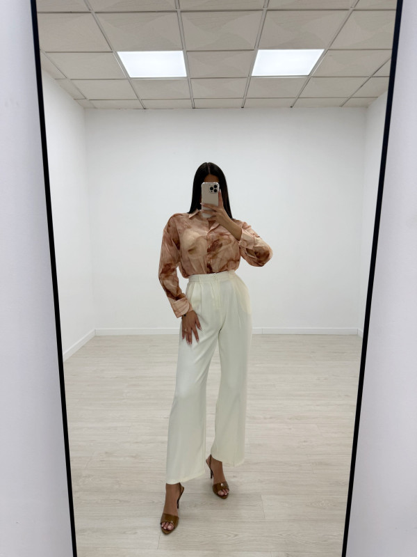 PANTALÓN EXCLUSIVO DE VESTIR CREMA