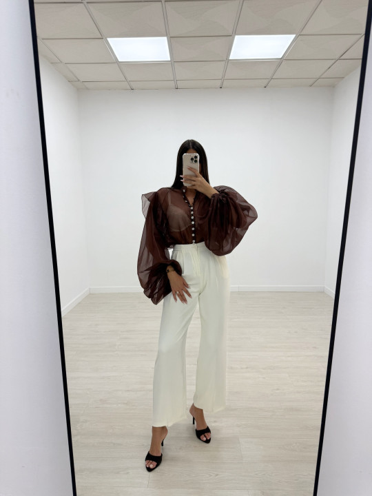 PANTALÓN EXCLUSIVO DE VESTIR CREMA