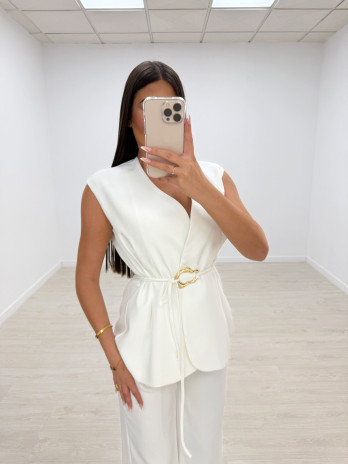 CONJUNTO HEBILLA EXCLUSIVO BLANCO