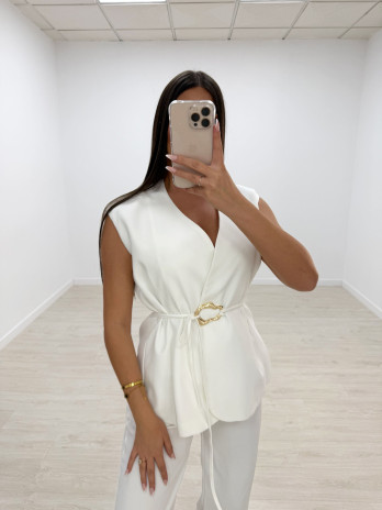 CONJUNTO HEBILLA EXCLUSIVO BLANCO