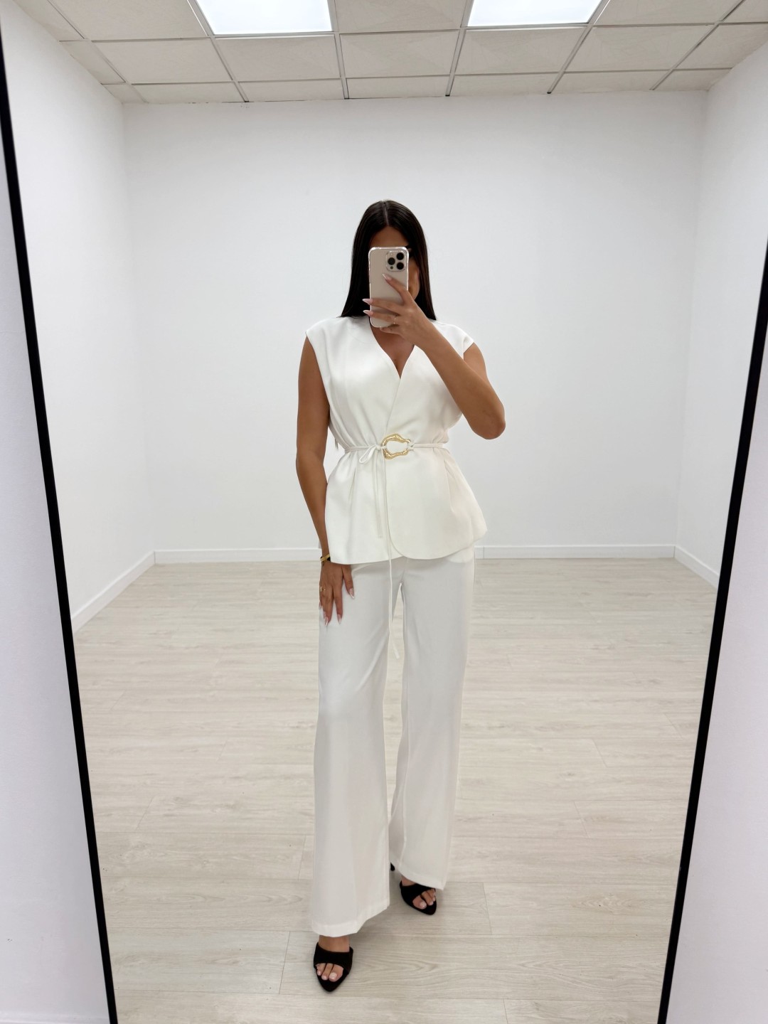 CONJUNTO HEBILLA EXCLUSIVO BLANCO