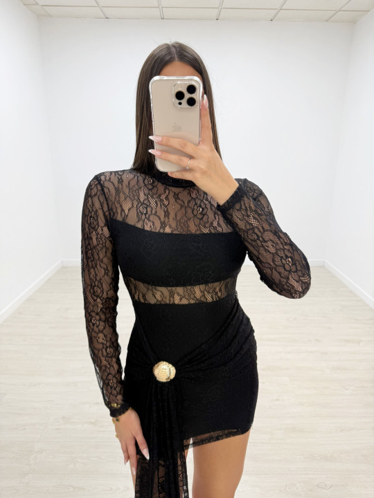 VESTIDO CHANCESS NEGRO VESTIDO CHANCESS NEGRO