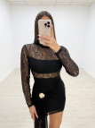 VESTIDO CHANCESS NEGRO VESTIDO CHANCESS NEGRO