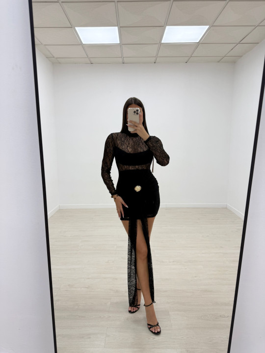 VESTIDO CHANCESS NEGRO VESTIDO CHANCESS NEGRO