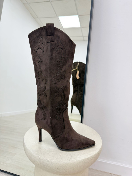 BOTA COWBOY TACÓN MARRÓN BOTA COWBOY TACÓN MARRÓN