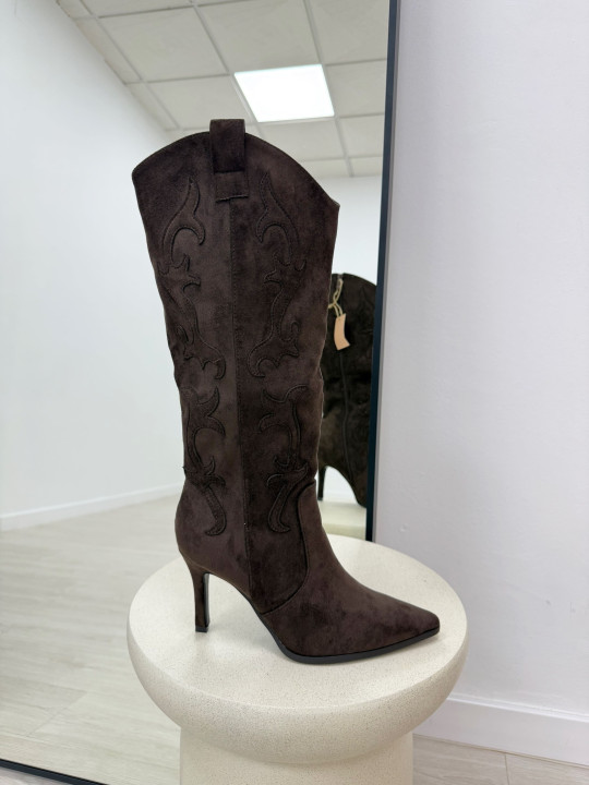 BOTA COWBOY TACÓN MARRÓN BOTA COWBOY TACÓN MARRÓN