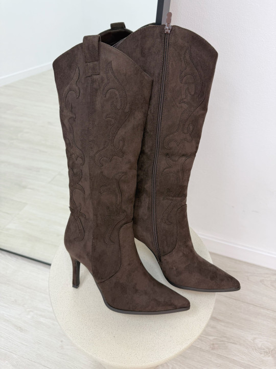 BOTA COWBOY TACÓN MARRÓN BOTA COWBOY TACÓN MARRÓN