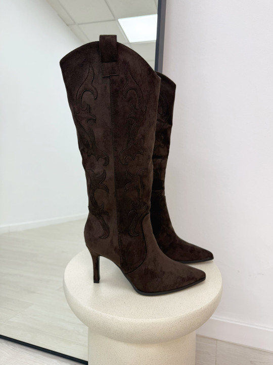 BOTA COWBOY TACÓN MARRÓN BOTA COWBOY TACÓN MARRÓN